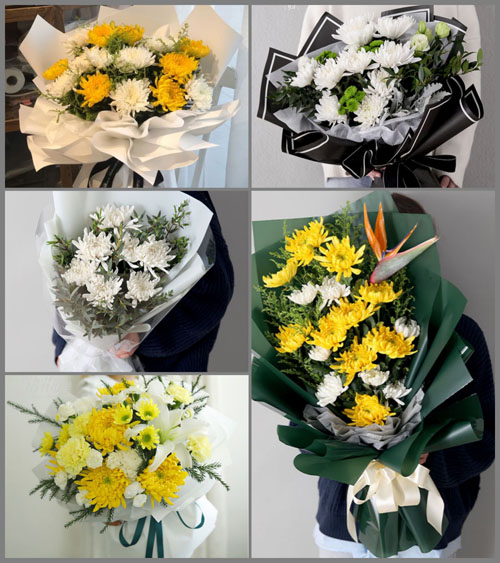 安徽阜阳市颍东区插花镇东黄村白事花束代送